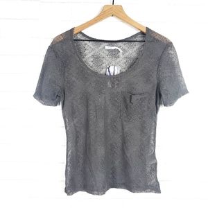 3/$25 Kimchi Blue Gray Mesh T-Shirt | M
